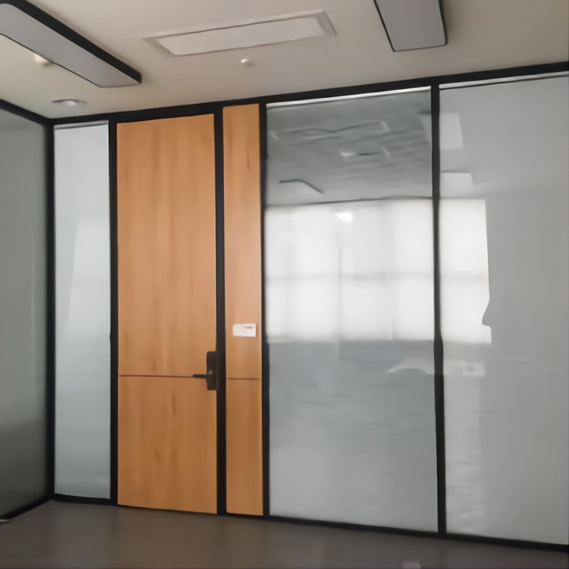 Customized Partition with 5mm Thickness Double Tempered Glass Office Partition Wall